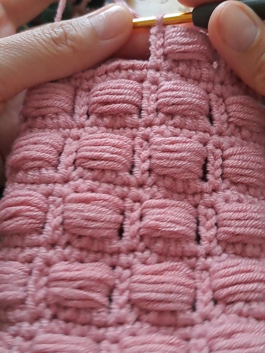Beautiful crochet stitch #crochet #ถักโครเชต์ #ถักไหมพรม