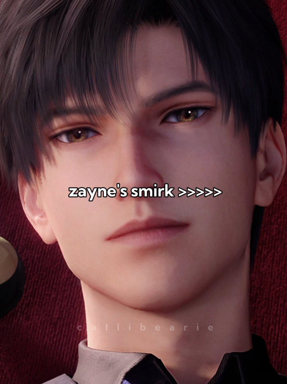 or his 0.0001 degree smile idk but its hot #loveanddeepspace #zayneloveanddeepspace #lndsea 