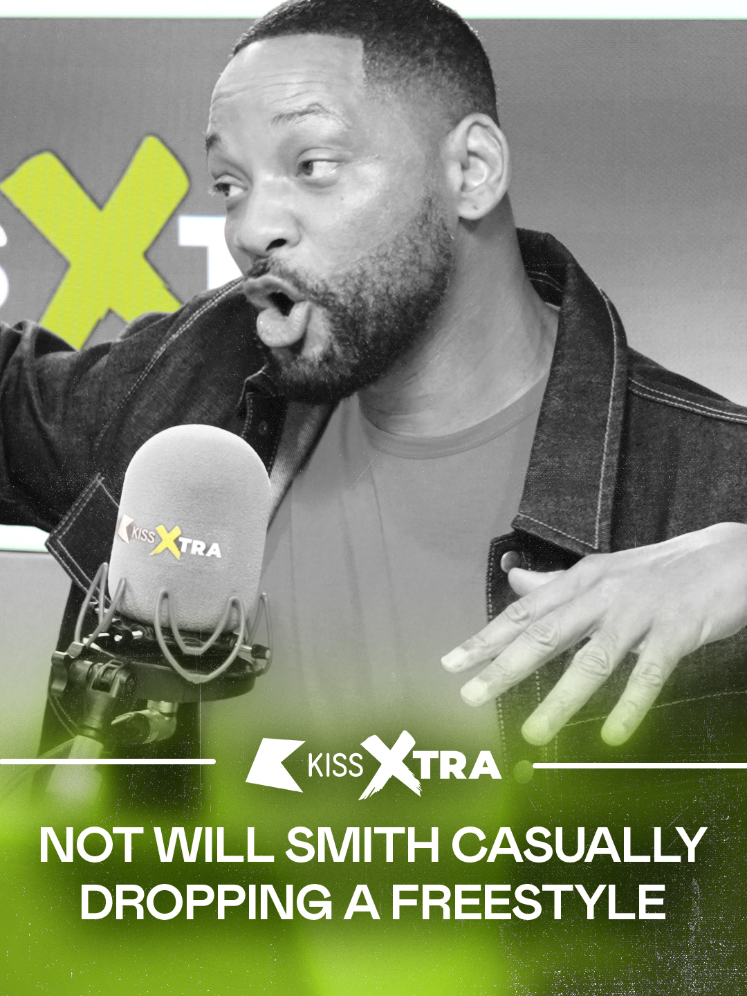 Not @willsmith reminding us why he is, and always will be, the Fresh Prince 😮‍💨👑 Just us catching Will drop a freestyle on a casual afternoon 🎙️☀️ #willsmith #freshprince #kissxtra #freshprinceofbelair #fyp #freestylerap #usmusic #rap