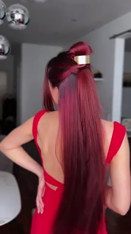 Half up hairstyle❤️#longhairstyles #hairideas #longhair #hairstyle #halfuphairstyle 