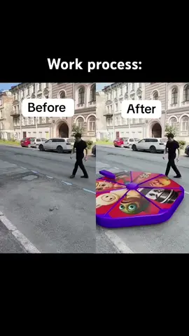 Work process before & After Italian Brainrot #cg #vfx #3d #ballerinacappuccina #tungtungtungsahur 