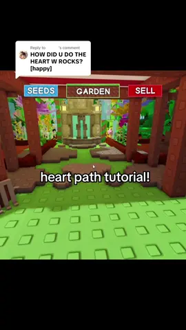 Replying to @⠀ ⠀  ︎ ︎⠀ heart path tutorial!! ill make the other ones soon, i promise :p  idk why my mic cut out.  #roblox #growagarden #cosmetics #growagardenbuilds #builds #heart #heartbuild 