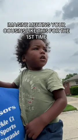 My son is tough! No doubt about it, but this right here !??? I think this scared the shxt out of him !😂😂😂😂  My boy kept his composure and I respect that! We don’t run from anything son! You were completely outnumbered here, so this could’ve been an exception 😂😂  These are his big cousins, they love him and will go to war from him. He just gotta get used to it 😂😂  #foryou #fyp 