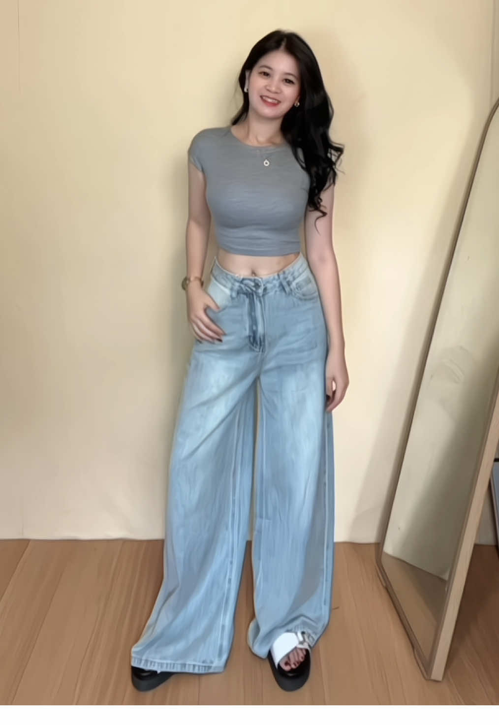 terlove bgt sama celana ini ❤️‍🔥 #jeanshighwaist #recommendations 