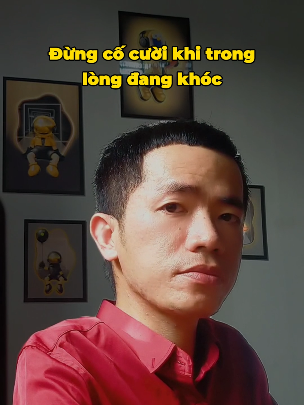 Đừng cố gắng cười khi trong lòng đang khóc. #guongcuoi #khoc #foryou 