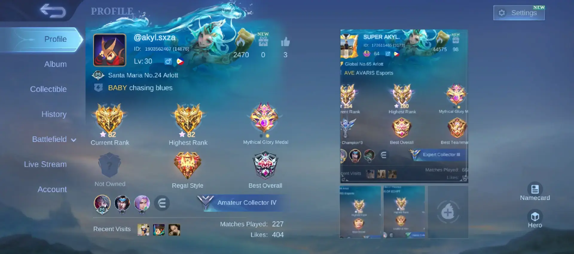 my 3 ML accounts 😜#fyp #mlbb #fyppppppppppppppppppppppp #mobilelegends 