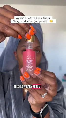 my skin was giving me shade, now it's just glowing 😏 @pacificabeauty #fyp #glowbaby #pacifica #vitaminc #serum #skincare #skincarehumor #skincareera 🍊🧼🧴