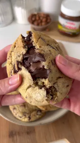 Cookies Nutella 😋🍪 #recette #cookie #cuisine #pourtoi #gouter #recettefacileetrapide 