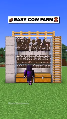 Minecraft Cow Farm! #Minecraft #minecrafttutorial #minecraftfarm 