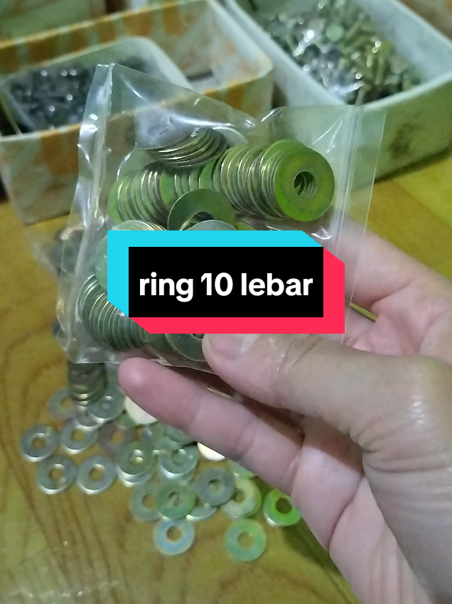 ring 10lebar 100pcs 6ribuan  #ring 10 lebar #wp m6 #ring plat m6 lebar