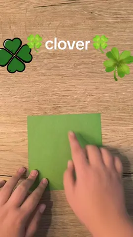 clover origami tutorial #origamitutorial #origami #origamiclover #clover 
