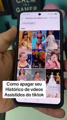 Como apagar o histórico de vídeos assistidos do seu tiktok #dicas #truques #android #historico #videos #tipsandtricks #videos 