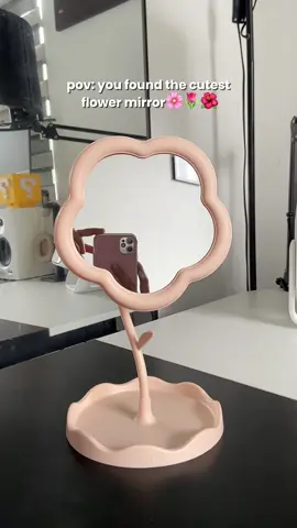 55 pesos Desktop flower Mirror🌸 #desktopmirror #makeupmirror #cutemirror #affordablemirror #flowermirror #highselect 