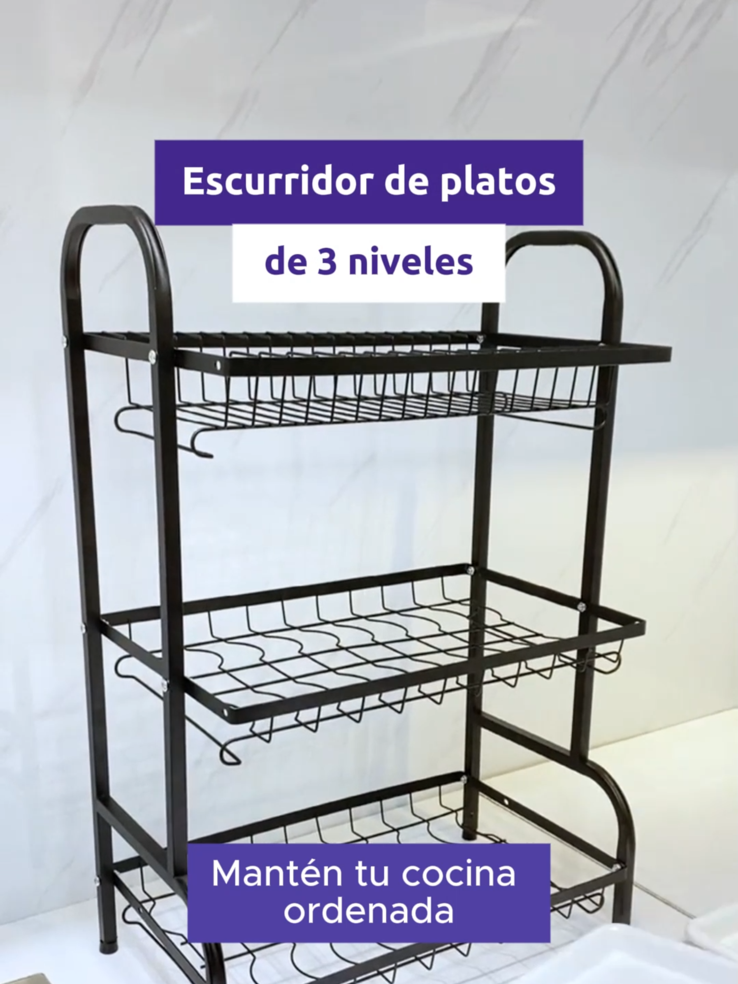 Este escurridor de 3 niveles, con un elegante acabado en negro, aporta funcionalidad y estilo a tu cocina, convirtiéndose en un complemento imprescindible para el hogar. 📲 WhatsApp: 934717139 - 960954651 🌐Pídelo por la web: www.kasarimport.com #escurridor3niveles #escurridordeplatos #escurridores