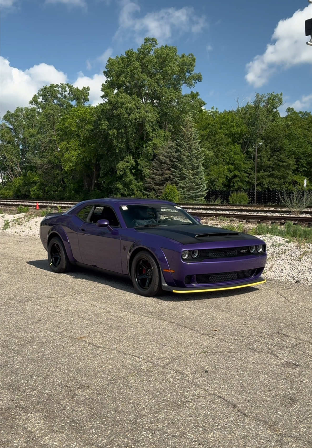 PLUM CRAZY 🤪💜 This absolutely gorgeous 2018 Dodge Challenger SRT Demon is Available Now!