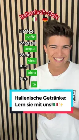 Wie sagt man „Limonade“ auf Italienisch?😌 Schreib es mir in die Kommentare!⬇️ Und  lerne mit uns wichtige Vokabeln zu italienischen Getränken❤️‍🔥🇮🇹 ⚠️ Willst du wirklich Italienisch lernen? Jetzt ist der perfekte Moment! 🇮🇹✨ Unser exklusiver Videokurs kombiniert Struktur, Übungen und echtes Sprechen – für alle Niveaus, mit klarem Plan bis zum nächsten Level! 👉 Klicke auf den Link in meinem Profil – der Videokurs ist aktuell reduziert! #italienisch  #italienischlernen  #italienischsprechen  #italienischfüranfänger 