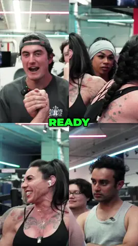 Epic Bodybuilding Challenge: Ryan vs. Female Bodybuilder!💪🏻#gym #crazy #fyp #women #man #bodybuilding #epic #challenge 