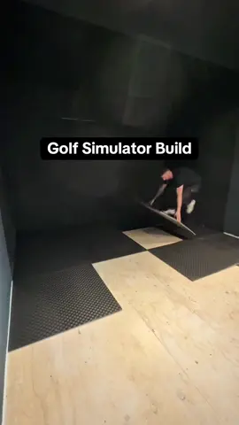 1 Day Golf Sim Build #golfsimulator #golfsim #mancave #gardenroom #indoorgolf #foresight #reels #build #fyp