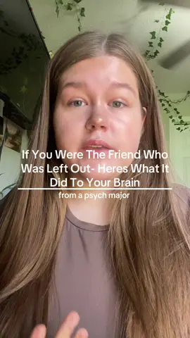 Social exclusion has many negative effects on your mental health and self worth. Surround yourself with postive people for you and seek help if needed!! #fyp#psychology#friendship#relatable#leftout#lonely 