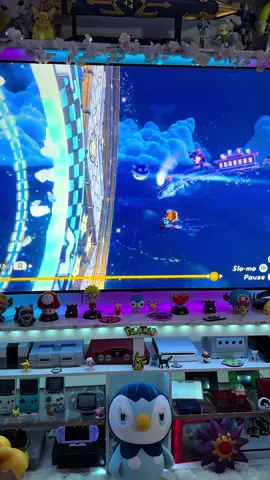 Always Beelieve 🐝 Mario kart world has been such a blast for me and Piplup ✨ we are currently working on maybe 100% free room 🤔 we did complete all cups all modes with three stars⭐️ and this may have to be my favorite rainbow road🌈 the music. The course alone is a 10 out of 10 🙏🏼🩵🐝🐧 #mario #mariokartworld #mariokart #nintendo #nintendoswitch2 #gamer #stingby 