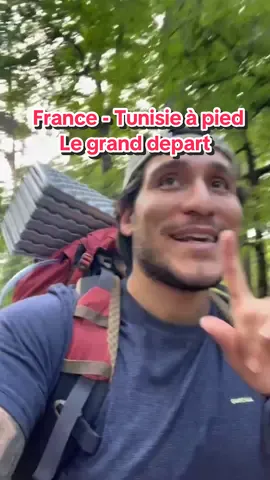 Grand départ France Tunisie à pied 🇹🇳 C’est ma première nuit dehors.. Mais rien ne s’est passé comme prévu …