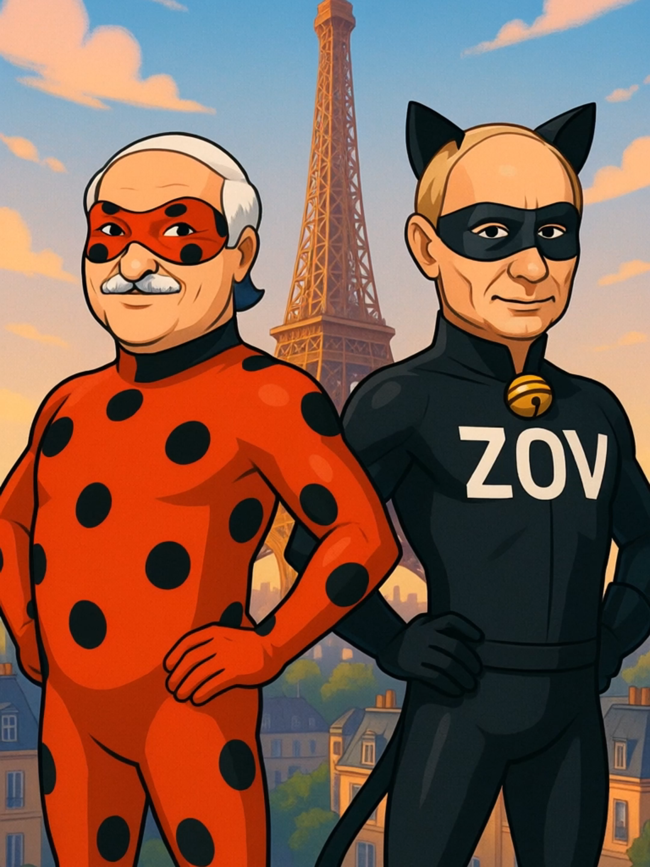 Леди Бульба И Супер Зов #ледибагисуперкот #ледибаг #miraculous #путин #лукашенко #зеленский