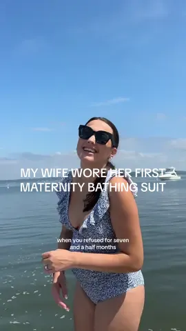 Her first maternity outfit 😂 #pregnant #pregnancy #couples #fyp #foryou 