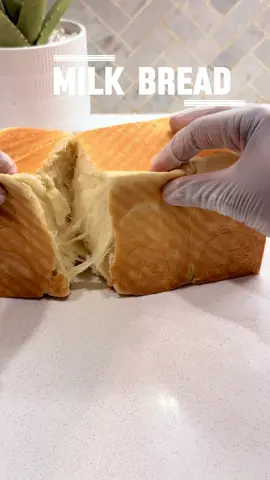 To shop my new cookbook , click link on my profile , to shop my bread pan and other kitchen gadgets and baking tools at great prices ? Link on my profile  🥛 MILK BREAD  – Ingredients  • 270g bread flour (2 cups + 1 tbsp)  • 25g milk powder (3 tbsp)  • 100g warm milk (~7 tbsp)  • 1 large egg (about 50g)  • 30g sweetened condensed milk (3 tbsp)  • 30g sugar (2 tbsp)  • 3g salt (½ tsp)  • 1 tsp instant yeast  • 35g unsalted butter, softened (2½ tbsp)  • And a generous scoop of patience 😊 Give a 👍🏽 or ❤️ & Follow for more amazing recipes .  See all images for best result .  To purchase my new cookbook , link on profile ,  To purchase the bread pan , link on profile (my storefront ) or in the description.#bread  #howtomakebread  #breadrecipe 