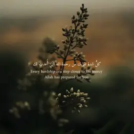 Every hardship is a step closer to the mercy Alllah has prepared for you🤍 . . . . . . . . . . . #islamicreminders #islamicreminder #deenoverdunya #deen #islamicquotes #islamicwisdom #islammotivation #motivation #islam #muslim #allah❤️ #muslimtiktok #foryoupage❤️❤️ #fyp #fypageシ #virał #trendin 