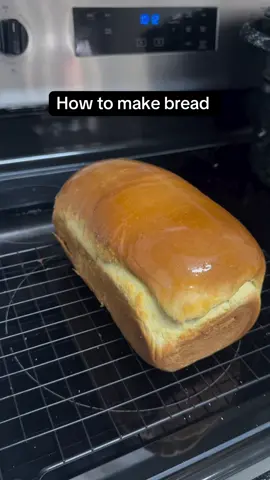 3 cups all-purpose flour • 2 ¼ tsp active dry yeast • ¼ cup sugar (or 3 tbsp honey) • ½ tsp salt (instead of 1 tsp) • ¾ cup warm milk • ¼ cup warm water • 3 tbsp salted butter, softened • 1 egg (optional) Instructions: 1. Activate Yeast: In a large bowl, combine warm milk, warm water, sugar (or honey), and yeast. Let sit 5–10 minutes until foamy. 2. Make Dough: Add butter, salt, and egg (if using). Stir in flour 1 cup at a time until a soft dough forms. Knead 6–8 minutes until smooth and elastic. 3. First Rise: Place dough in a greased bowl. Cover and let rise 1 to 1.5 hours, or until doubled in size. 4. Shape & Second Rise: Punch down dough, shape into a loaf, and place in a greased loaf pan. Cover and rise 30–45 minutes until puffy and above pan edge. 5. Bake: Bake at 350°F for 30–35 minutes until golden brown and hollow-sounding when tapped.#bread #bakedfresh #baked #viral_video_tiktok_treding_foryoupage_  #creatorsearchinsights 