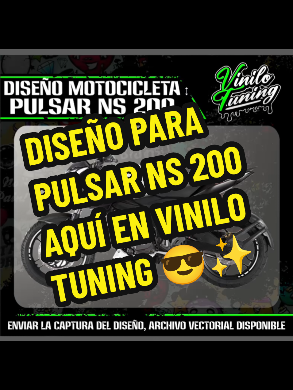 VECTORES PARA MOTOCICLETAS 🔥✨ #vectores #calcomanias #diseño #tuningclubonline #tuningcar #pulsar #ns #200