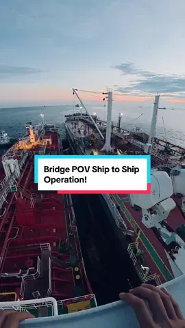 Helmsman POV for ship to ship operations! #seamanlife #lifeatsea #tankership #marinotiktok 