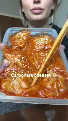 Sorry for that first slurp n my son making noise aha 💗 #eat #cheesy #soupdumplings #notalking #mukbangfoodasmr #mukbang #foodasmr #spicy #yummy 