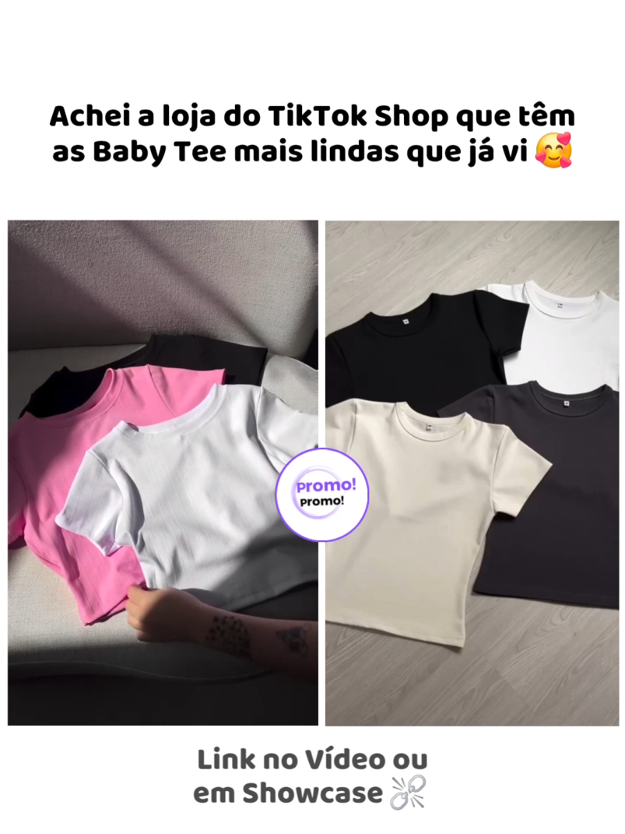 🚨 Link no Vídeo ou na minha Vitrine no meu Perfil ☺️ Esse kit vêm 3 blusinhas de qualidade indiscutível e super baratinhas no TikTok Shop.  Cuida... Senão Esgota Logo 🏃🏻‍♀️‍➡️ #creatorsearchinsights #babytee #blusa #blusas #modafeminina #modafemininatiktok 