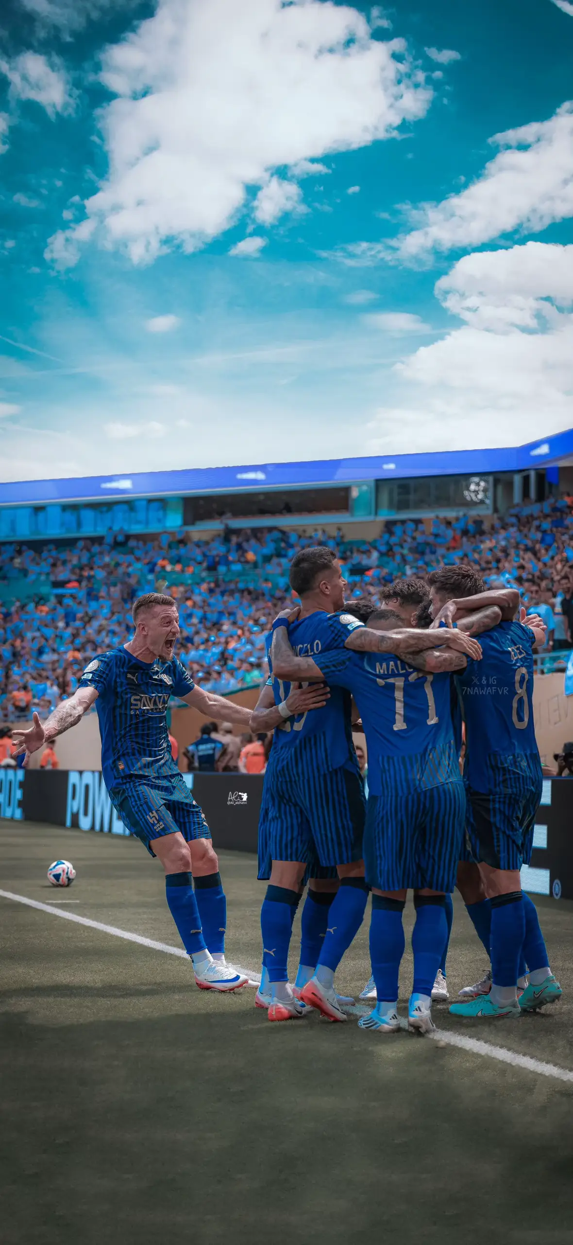 ‏4k | هلال يسر الناظرين 💙💙🌊✨ ‏• ⁧‫#الهلال‬⁩ | ⁧‫#خلفيات_هلالية‬⁩    ‏• ⁦‪#FIFACWC‬⁩ | ⁦‪#Wallpapers‬⁩
