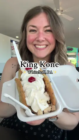 King Kone in Whitehall, PA ✨ #lehighvalley #pennsylvania #icecream #cookiedough 