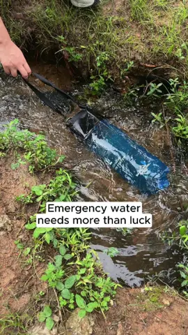 Emergency water needs more than luck.#membranesolutions #waterfilter #waterpurifier #survival #gravitywaterfilter #prepare 