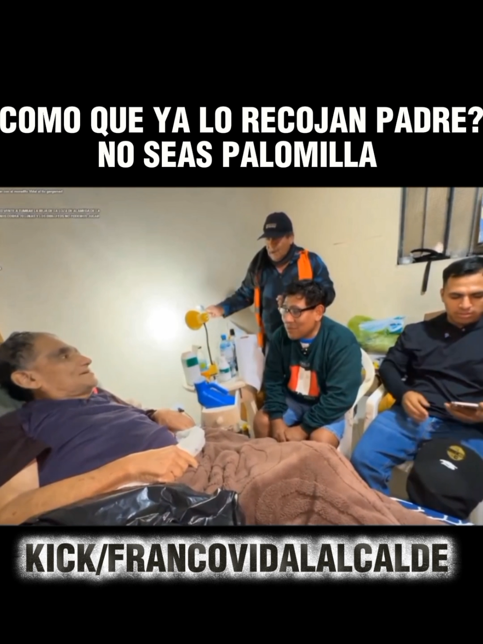 El padre domingo haciendo  una oracion para gargamel #francovidalalcalde  #kickperu💚  #ate  #padredomingo  #gargamel  #oracion 