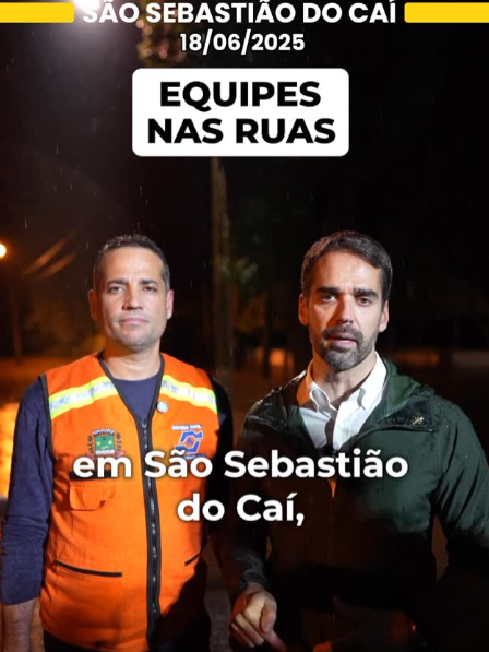 ‼️⛈️ A bacia do rio Caí é uma das que deve ser mais impactada com elevação do rio e córregos ao longo da noite. Por isso estive há pouco em São Sebastião do Caí, junto ao prefeito João Marcos Guara, para acompanhar todo o trabalho que está sendo feito por nossas equipes do Estado junto município, oferecendo todo o auxílio necessário para lidar com a consequência das chuvas destes últimos dias.