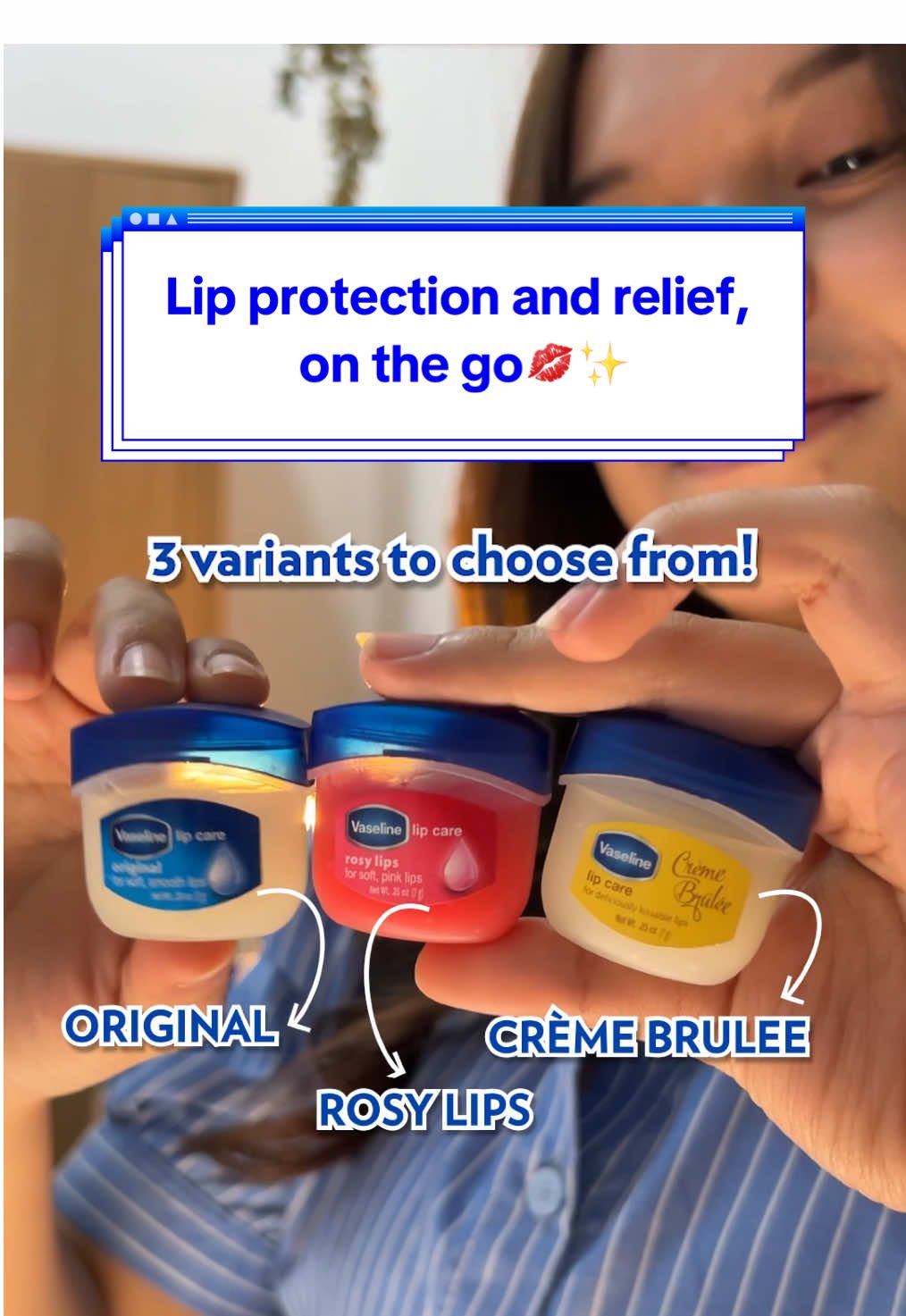 Lip protection & relief, on the go🏃‍♀️✨ Checkout now💄 #vaseline #Vaselineid #lipcare #lipproduct #vaselinelipcare 