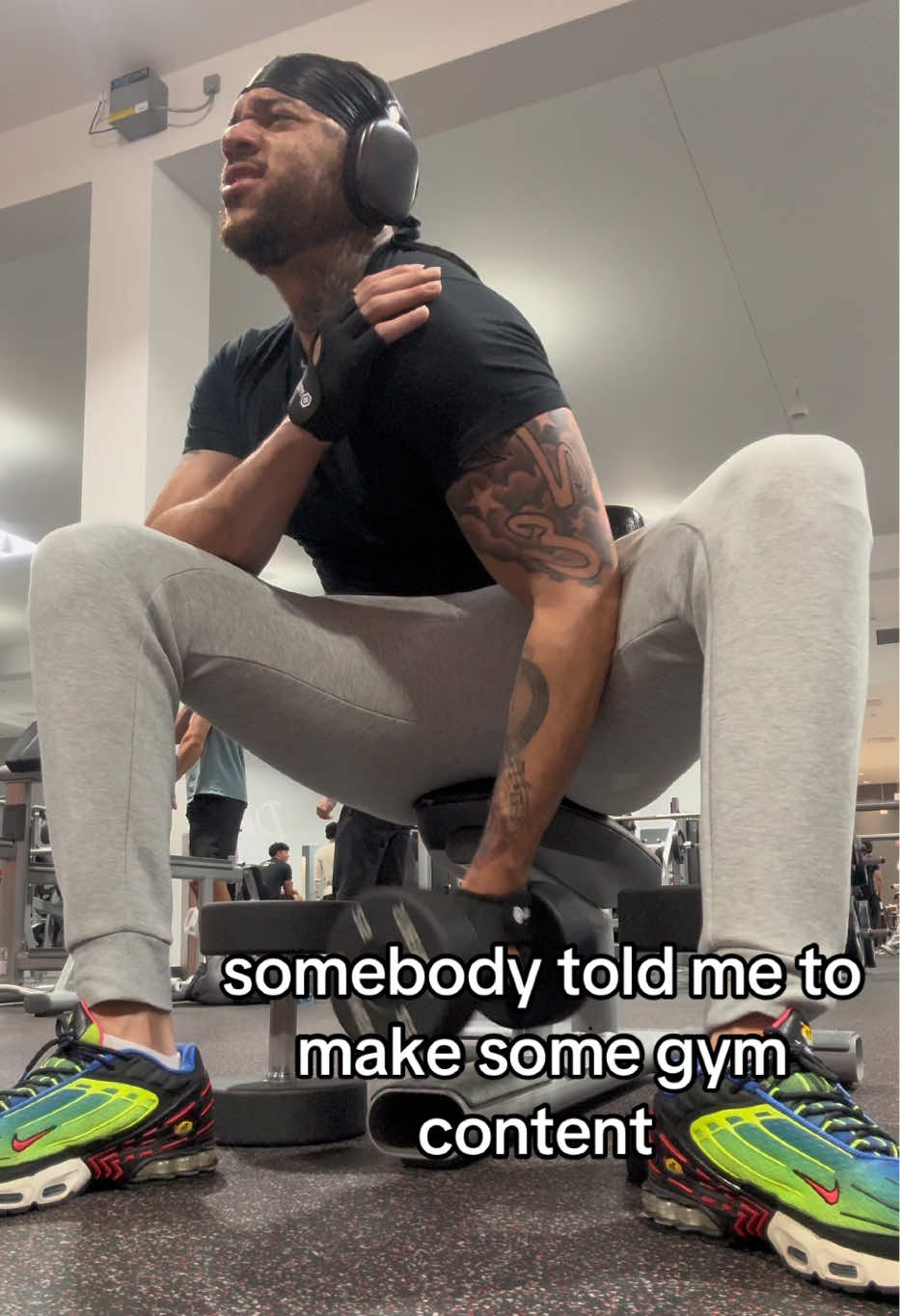 Stay Locked In ‼️ My First Gym Video 🏋🏽🏋🏽🏋🏽 #Fitness #fitnessmotivation #GymTok #spazzout 