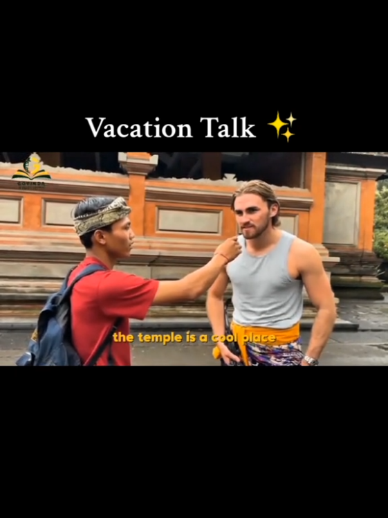 Pertama kali ngobrol sama bule! Grogi dikit gapapa yaa👀💡 #lfl #english #viral 