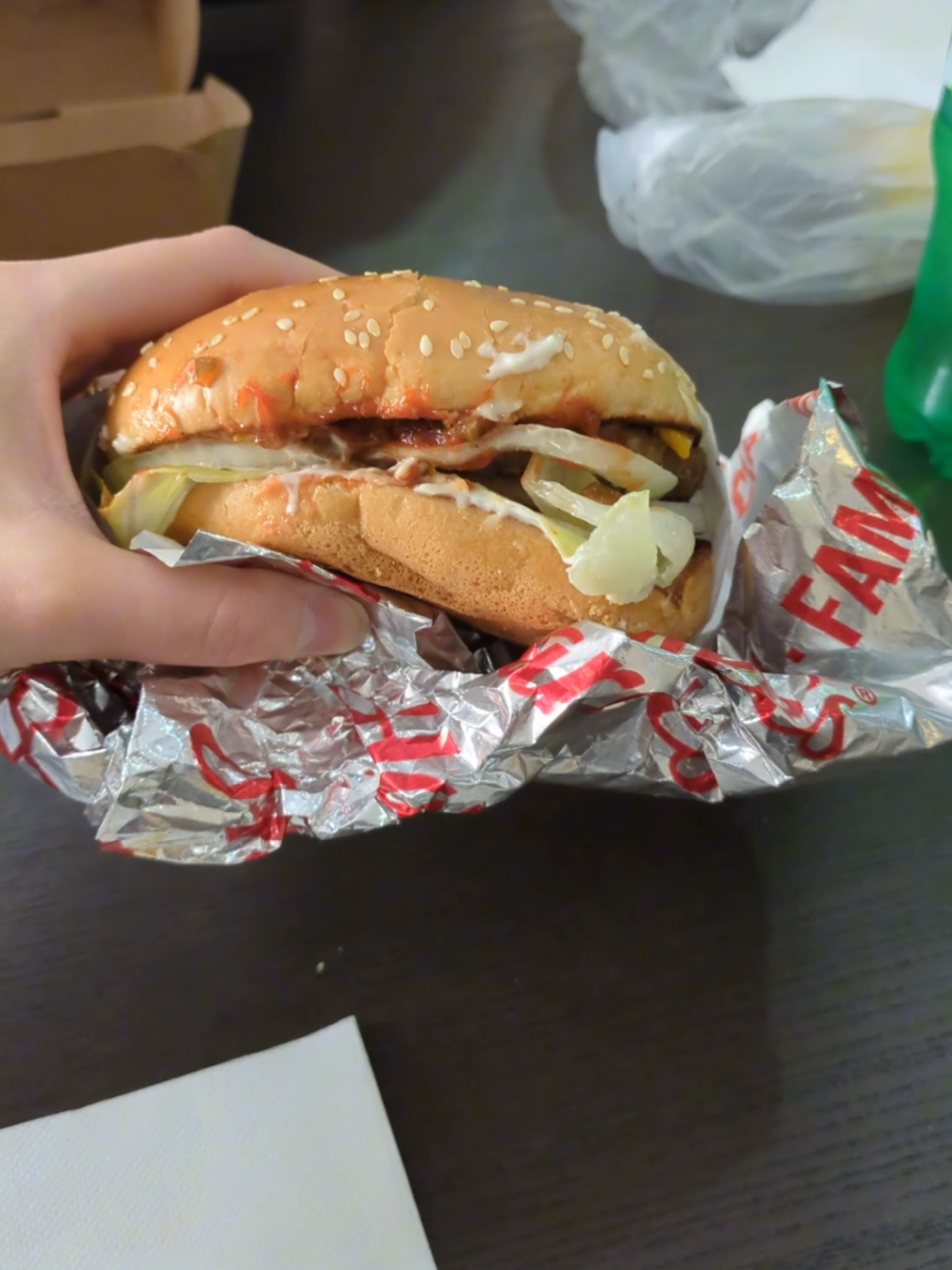 We recognize that Hardee’s is kind of looked down on in North America, but in Egypt it is high-end fast food! . $9.40 includes the delivery fee & a generous tip to the driver ❤️ . #fastfood #cairo #egypt #costofliving #prices #eatingout #inflation #hardees 
