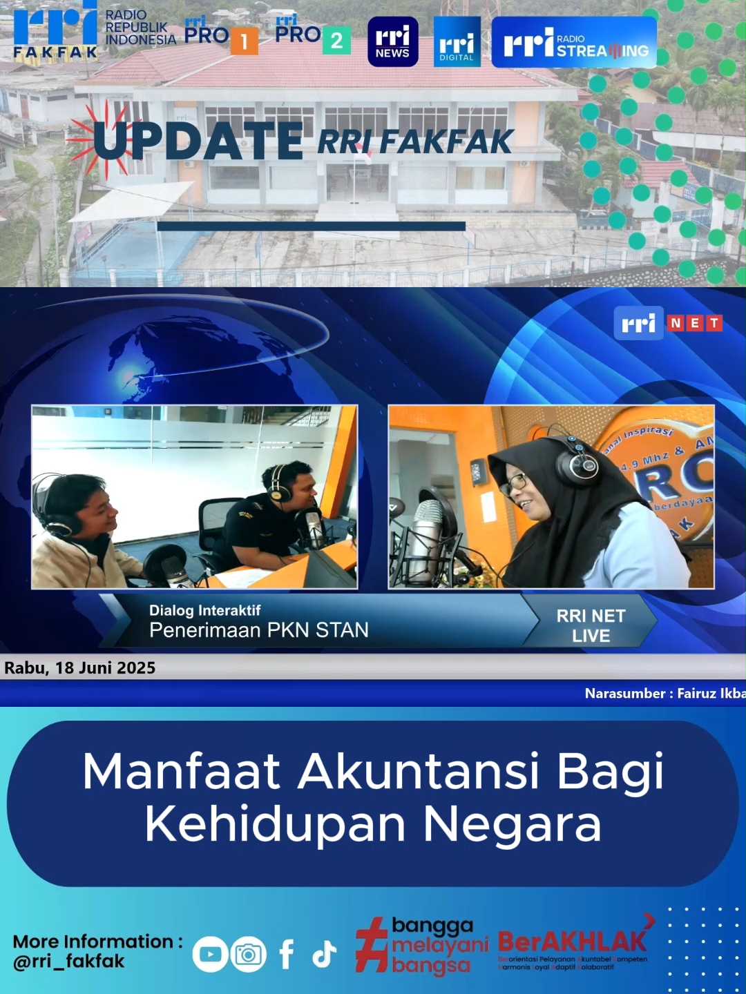 Manfaat Akuntansi Bagi Kehidupan Negara. Selengkapnya di YouTube RRI Fakfak Official 