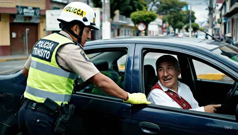 🤣🇵🇪 Cuando tu chamba no vale ni un sol… Típico en Perú 😂🚔💨 Sígueme para más memes hechos con IA y harto barrio 👊🐱✨ #MemesIA #PolicíaPeruano #PerúHumor #MemesPeruanos #Fyp