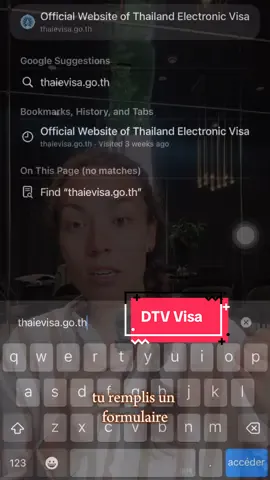 Tu veux faire ta demande de visa DTV mais tu sais pas par où commencer ? Regarde ça 👇 #dtv #thailand #evisa 