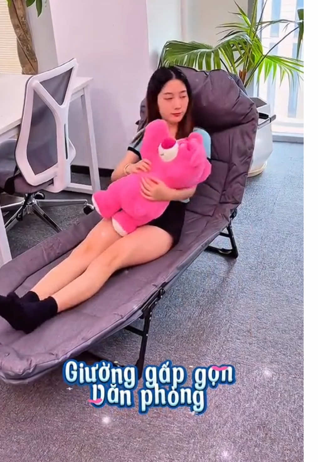Giường gấp gọn văn phòng #viralvideo #giuong #giuonggapgon #giuonggapgonvanphong #dogiadung #xuhuongtiktok #fyp #foyou 
