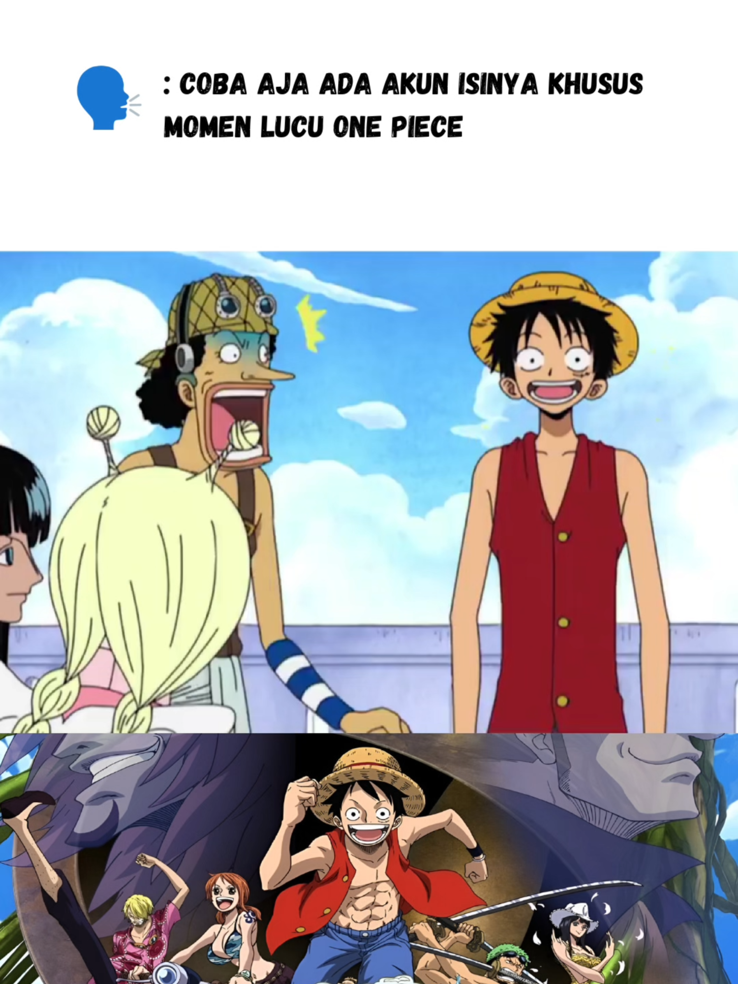 Luffy kalo makin dilarang, makin pengen pergi...