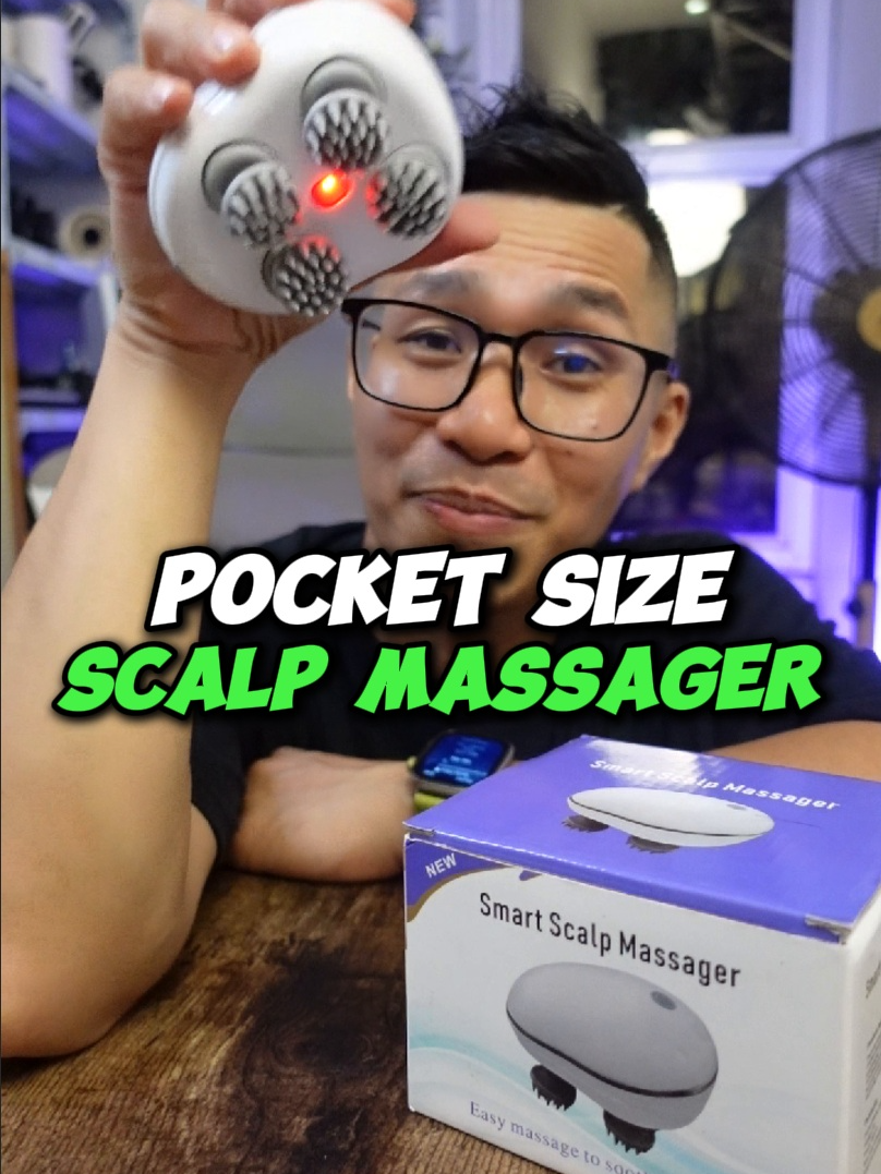 RELAX TAYO MASKI SAAN DAHIL SA MINI POCKET SCALP MASSAGER - 4 MASSAGE POINTS, RECHARGEABLE #relaxing #massager #stress #pocketsize #giftidea #stress #gadgetfinds #traveltips #health #wellness #scalpmassage