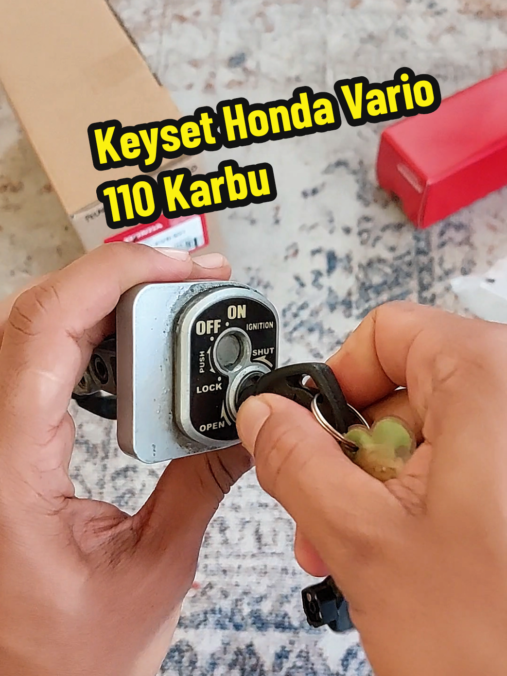 Keyset Original Honda Vario 110 karbu #hondascoopy #vario #vario110karbu #kuncikontakmotor #keyset 